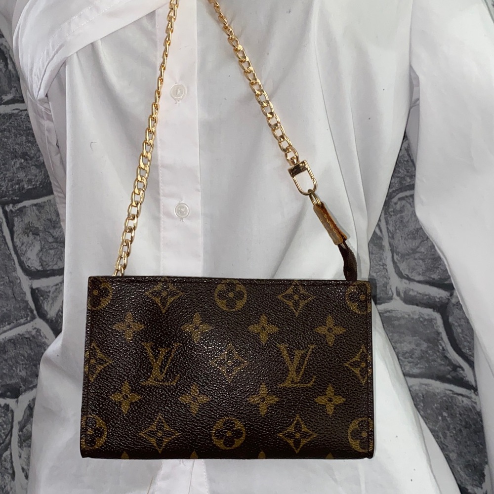 Authentic Louis Vuitton Monogram Cosmetic Accessories Pouch